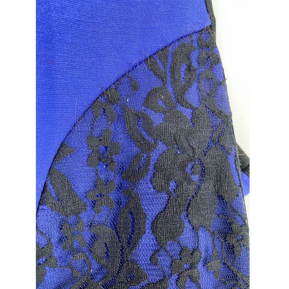 Torrid Lace Sleeveless Peplum Blouse Top, Blue - Size 2 - Picture 7 of 8